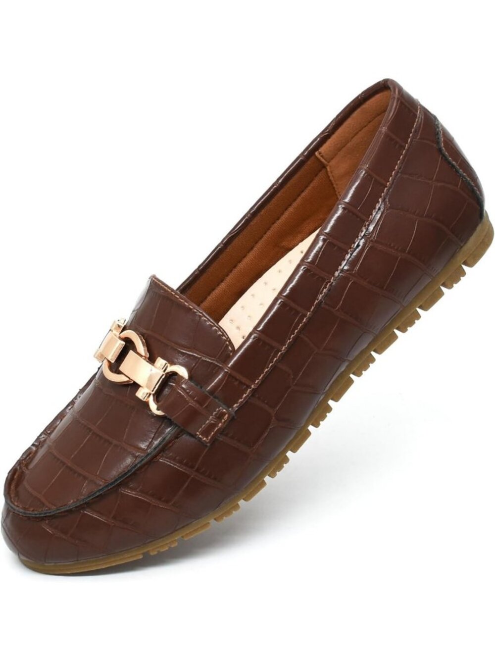 Comfortable Lightweight Women's Penny Loafers - Casual Slip-On Work Flats